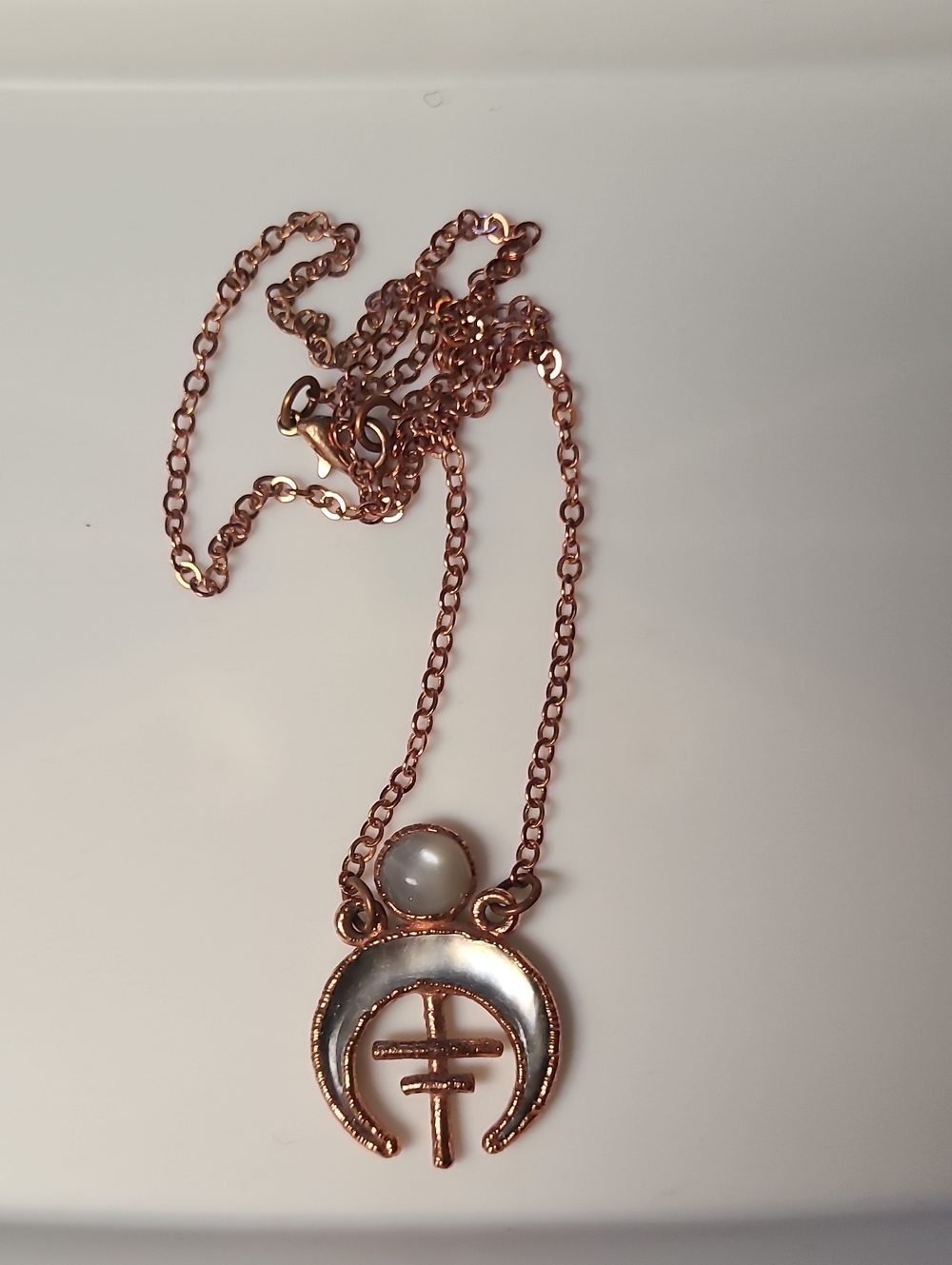 Copper Moon Goddess Pendant